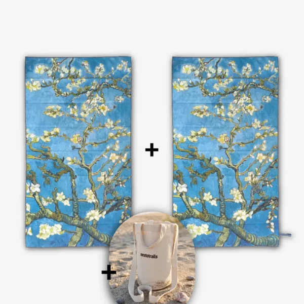 Pack Dúo Almond Blossom: 2 Toallas Almond Blossom + Mini Tote Bag