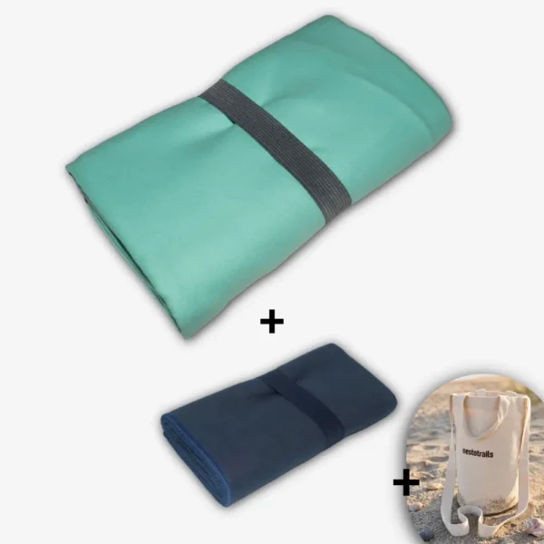 Pack Personal 3: 01 Toalla 160x80cm + 01 Toalla 100x50cm + Mini Tote Bag